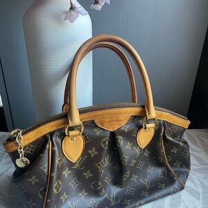 Louis Vuitton Tivoli Tote PM Brown Canvas Monogram